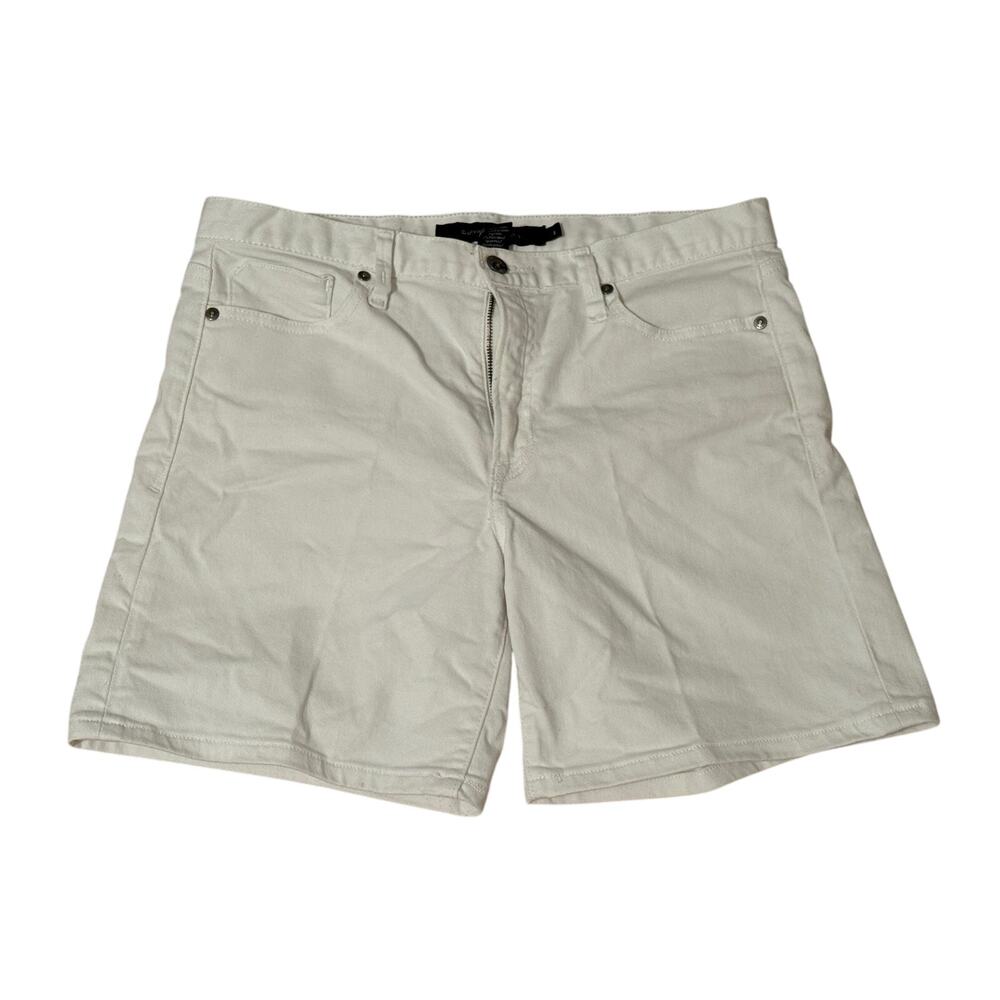 Calvin Klein Women's Denim Shorts, White, Size 8